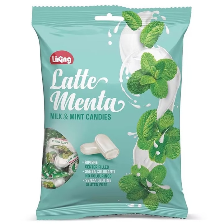 Liking Caramelle Latte Menta Ripiene 150g