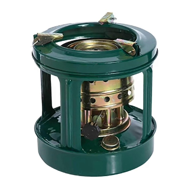 Arzator camping portabil metal verde 18x17cm 700ml