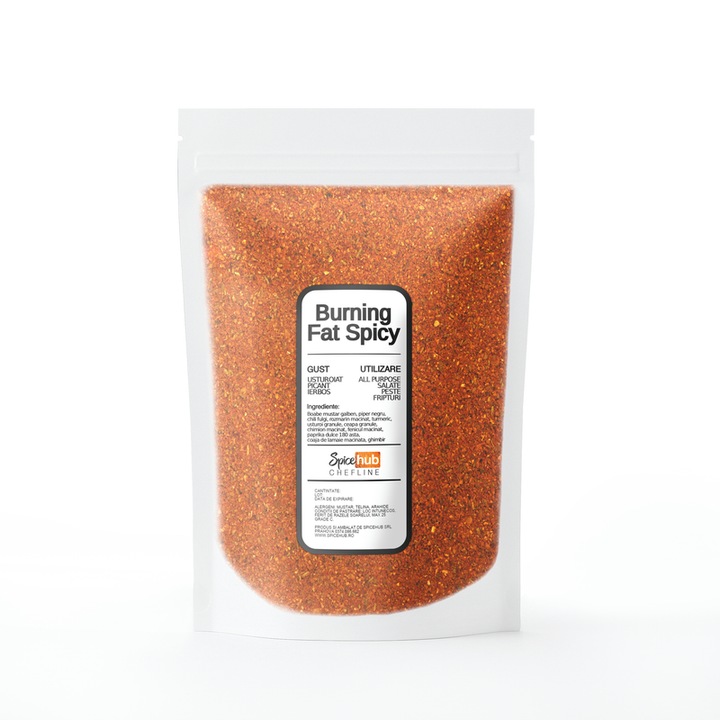Mix Burning Fat Spicy, condiment natural 100% pentru accelerarea metabolismului - smoothie-uri, supe picante si preparate energizante, 1 kg