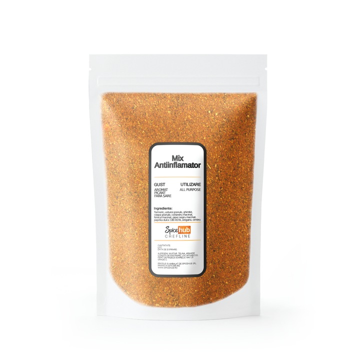 Mix Antiinflamator, condiment natural 100% pentru supe, smoothie-uri si preparate sanatoase, 1 kg