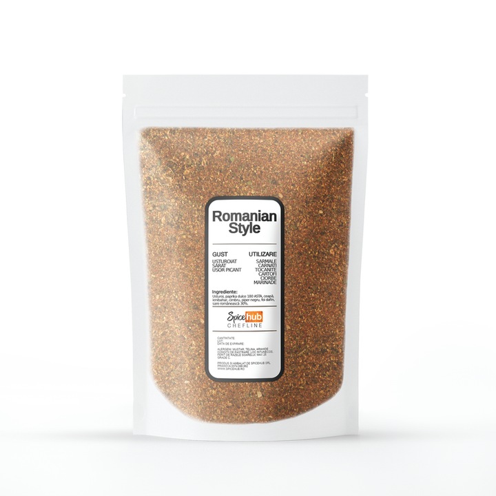 Mix Romanian Style, condiment natural 100% pentru sarmale, tocanite si preparate traditionale reinventate, 1 kg