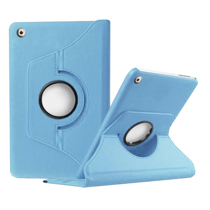 Калъф 360 за Huawei MediaPad M5 Lite 10, син, еко кожа и поликарбонат