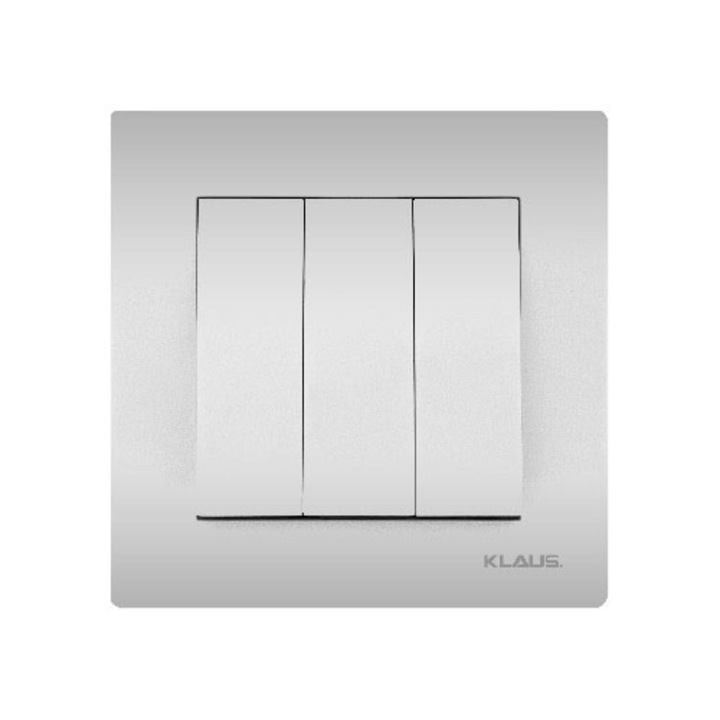 10 darabos készlet, hármas kapcsoló, alumínium, KLAUS