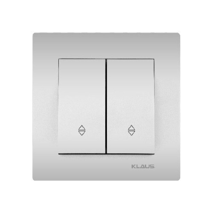 10 db dupla alumínium Weavien kapcsoló szett, KLAUS, Standard