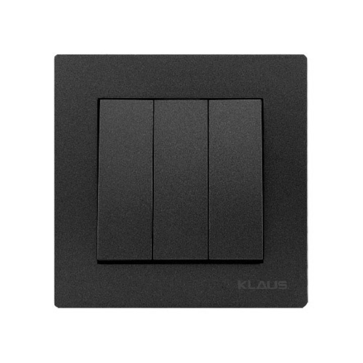 KLAUS KE01818 Fehér Hármas Kapcsoló Készlet, 10 db