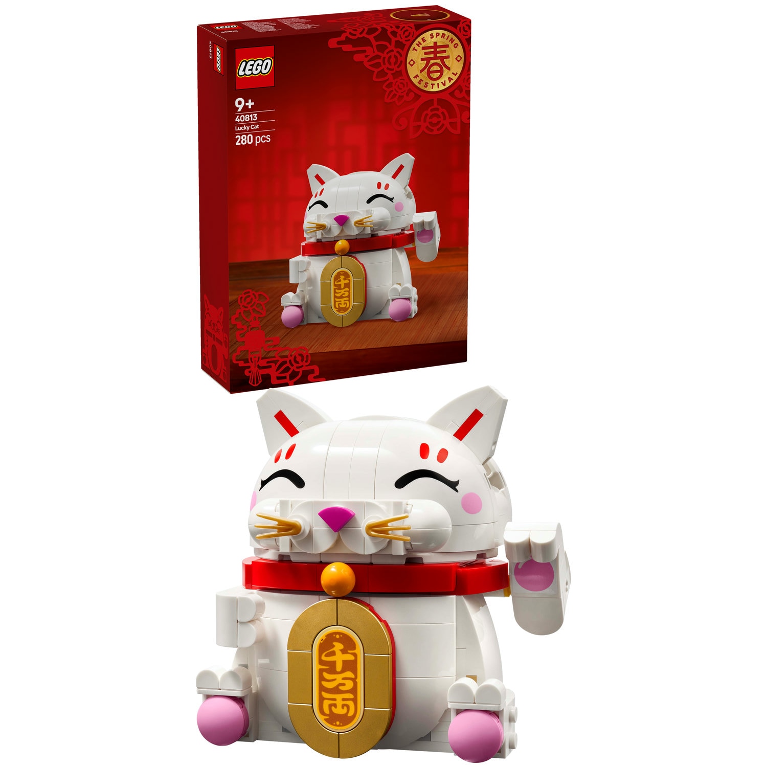 LEGO® Iconic - Pisica norocoasa 40813, 280 piese