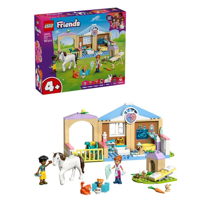 LEGO® Friends - Clinica veterinara 42696, 141 piese