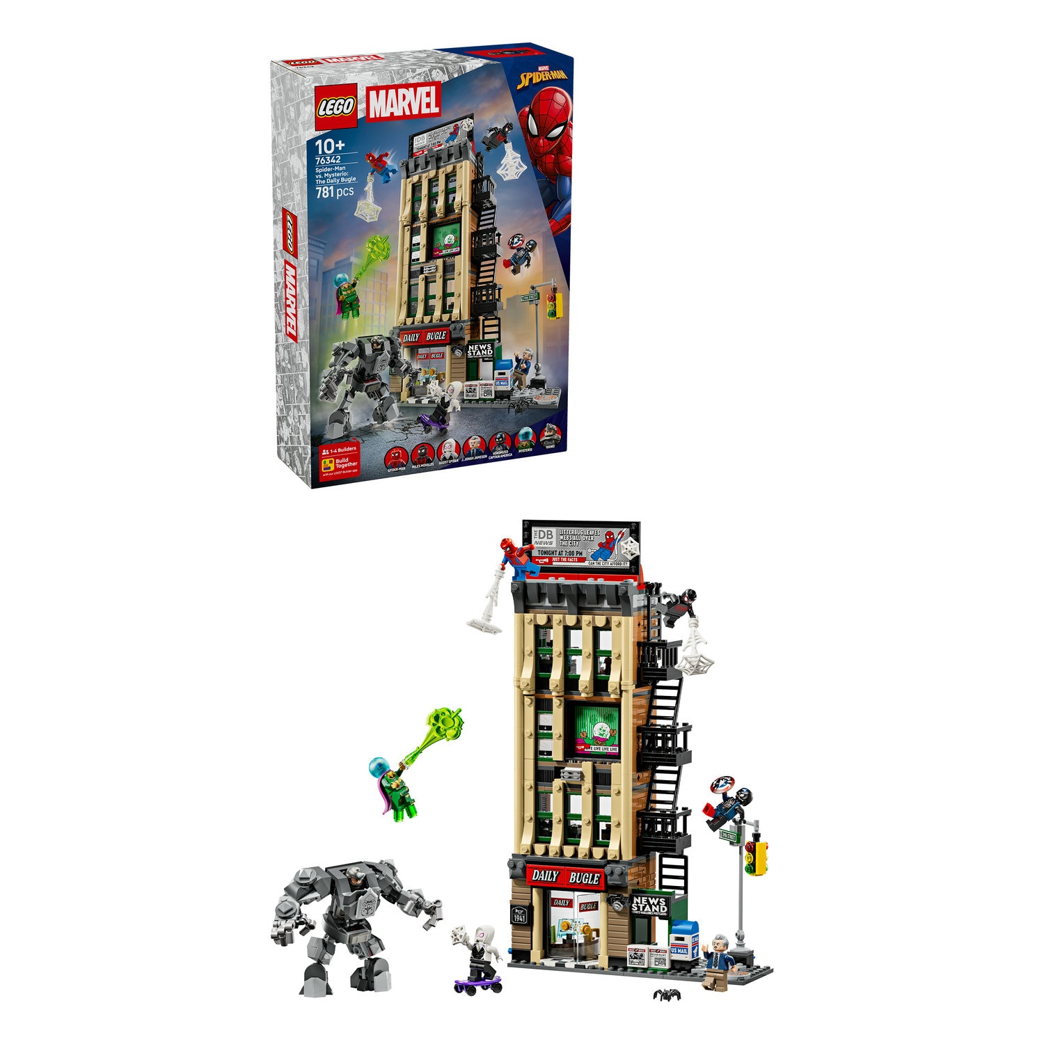LEGO® Marvel - Omul Paianjen vs Mysterio: Daily Bugle 76342, 781