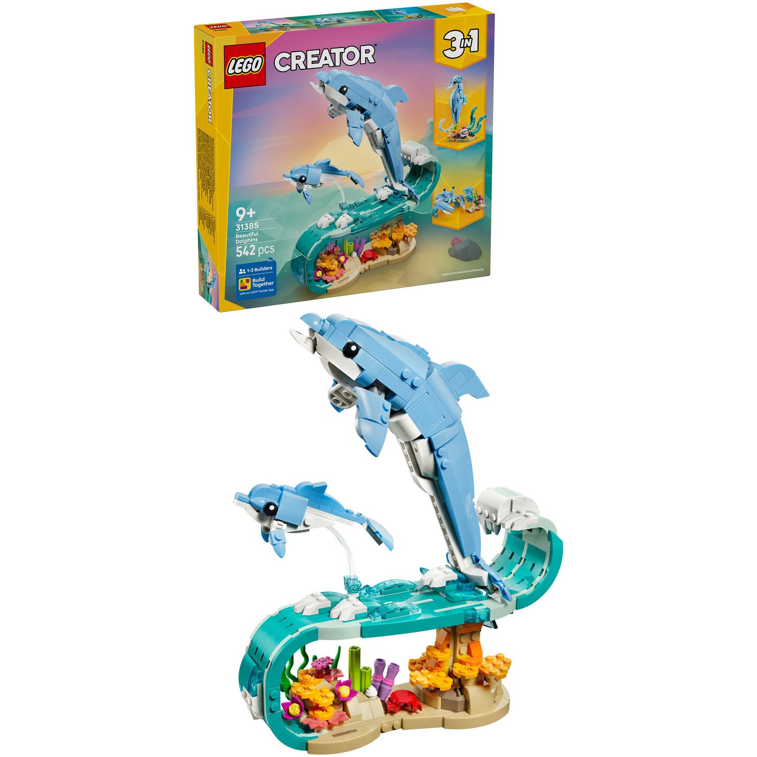新品 Mythos Dreamlands スターター3個 & ブースター12個 Set de constructie LEGO® Creator 3 in 1 Animale marine: Delfini
