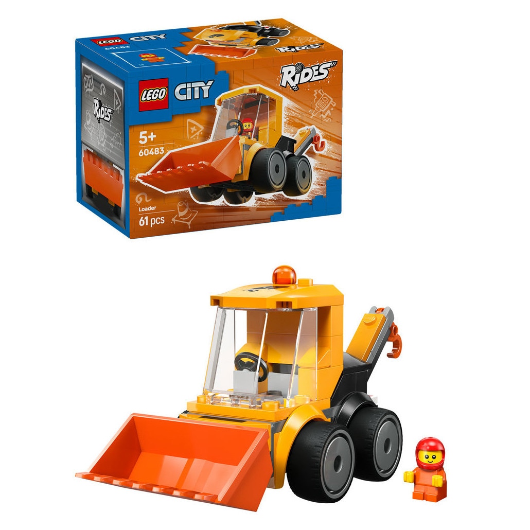 LEGO® City - Vehicule – Incarcator de constructii 60483, 61 piese