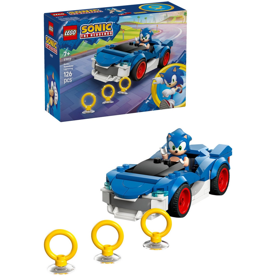 LEGO® Sonic - Sonic: Speedster Lightning 77117, 126 piese