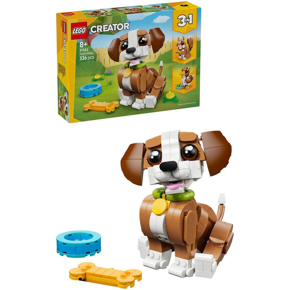 LEGO® Creator - Animale adorabile: Catelus jucaus 31382, 336 piese