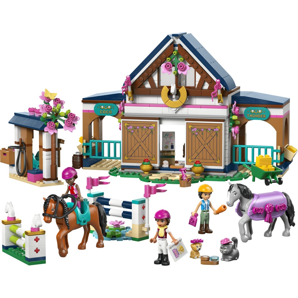 LEGO® Friends - Grajd de cai si academie de echitatie 42688, 735 piese