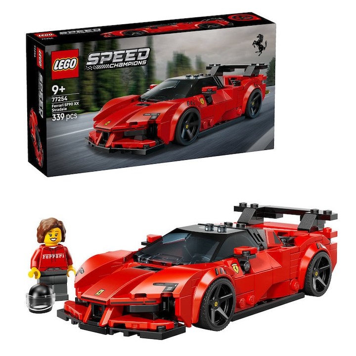 LEGO® Speed Champions, Ferrari SF90 XX Stradale sportautó 77254, 339 darabos