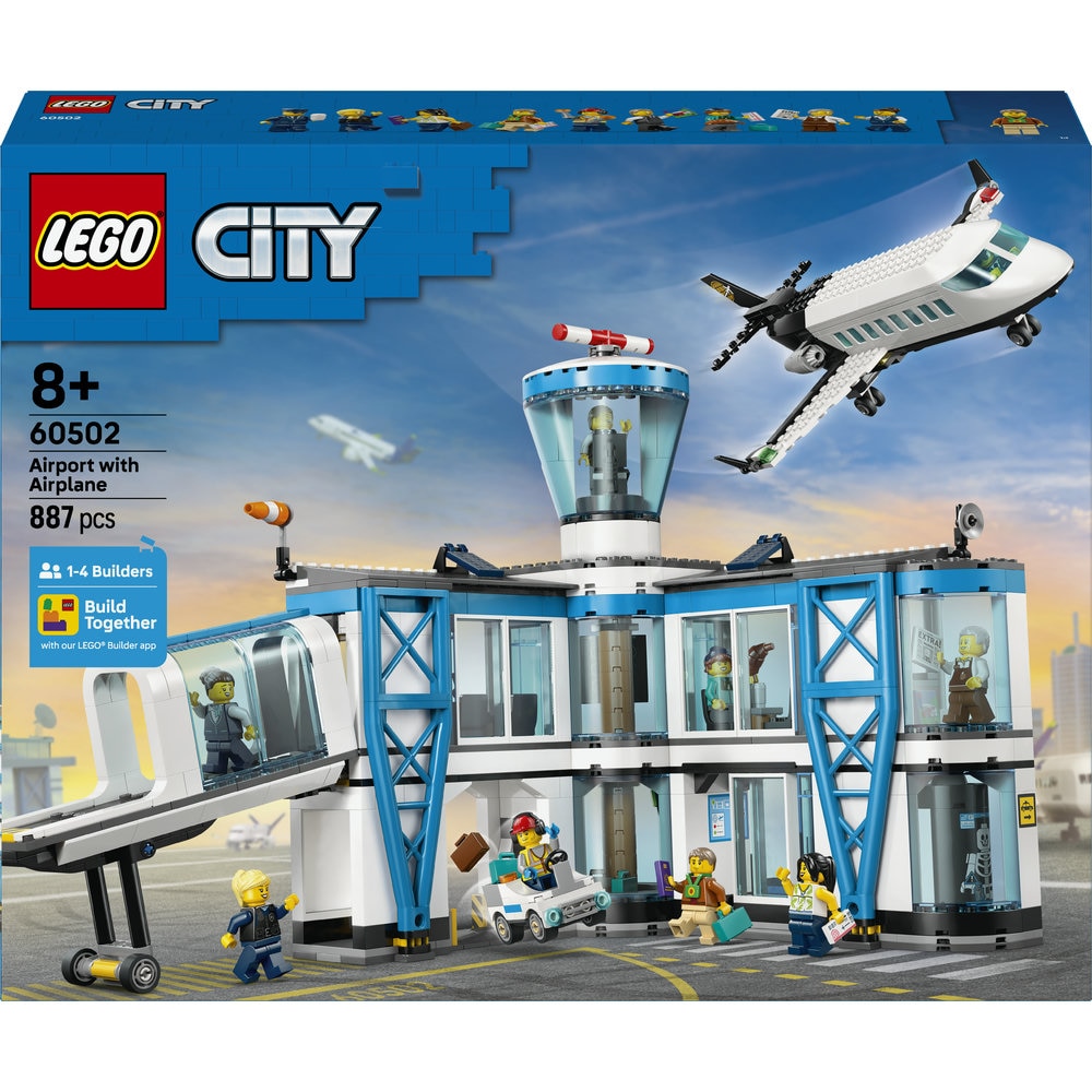 Set de constructie LEGO® City Aeroport cu avion 60502, Jucarii