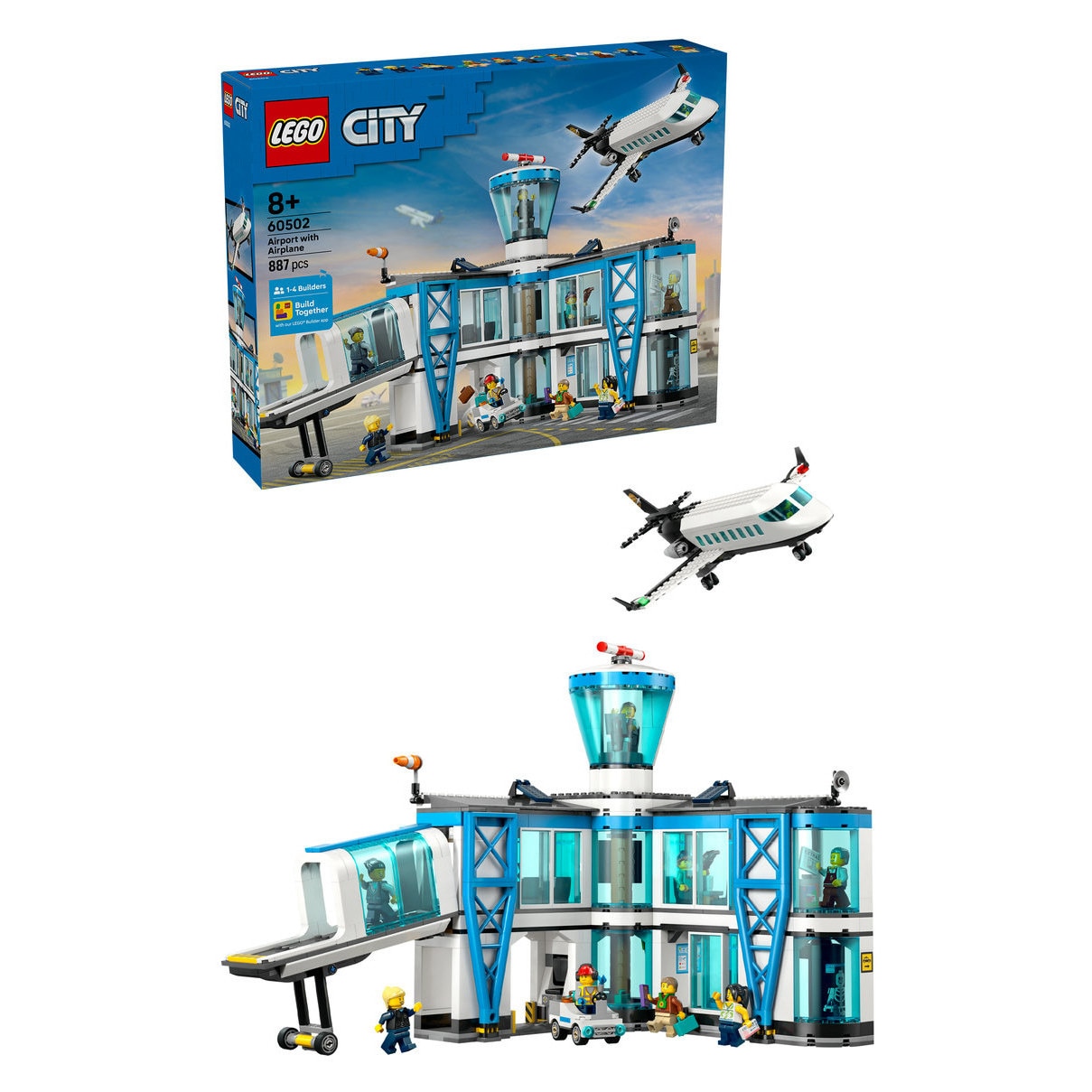Set de constructie LEGO® City Aeroport cu avion 60502, Jucarii
