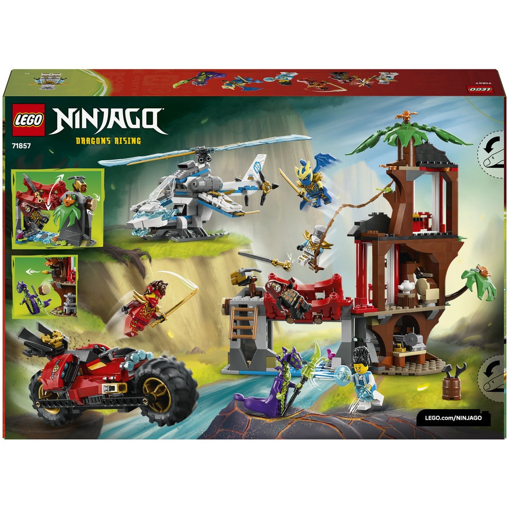 LEGO® Ninjago - Lupta la casa din copac cu vehicule ninja 71857