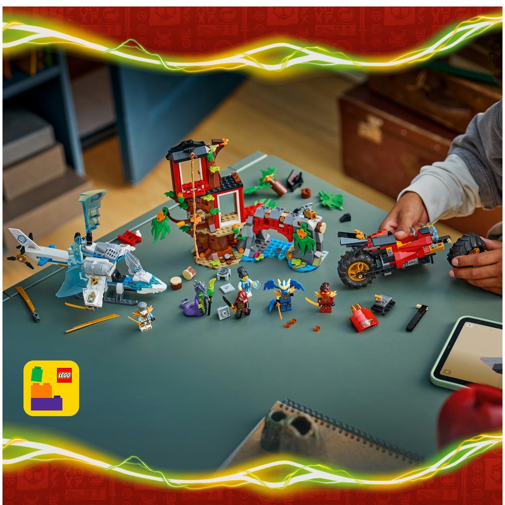 LEGO® Ninjago - Lupta la casa din copac cu vehicule ninja 71857
