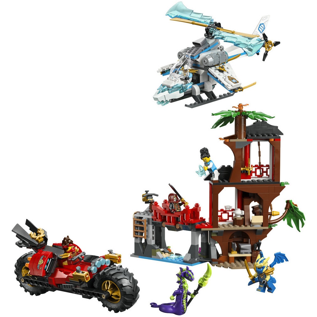 LEGO® Ninjago - Lupta la casa din copac cu vehicule ninja 71857