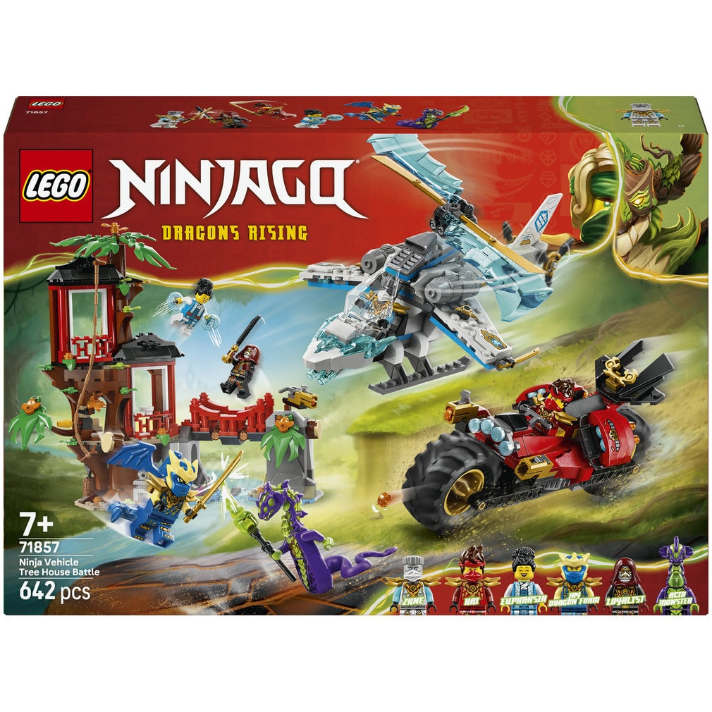 LEGO® Ninjago - Lupta la casa din copac cu vehicule ninja 71857