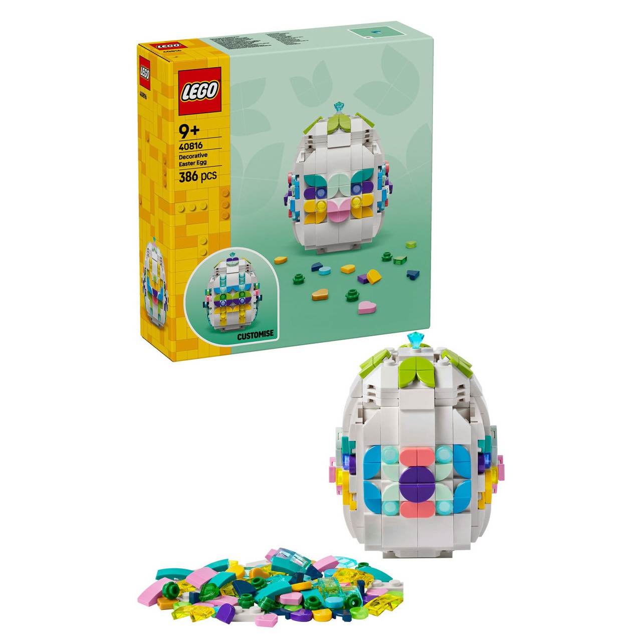 LEGO® Iconic - Ou de Paste decorativ 40816, 386 piese