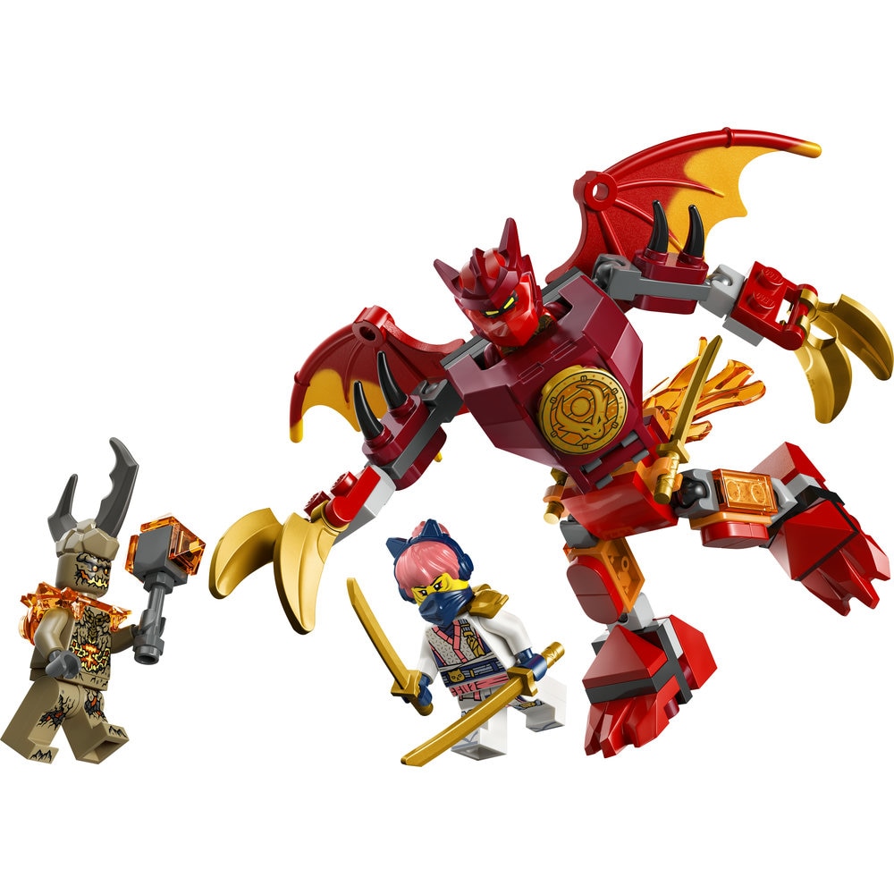 LEGO® Ninjago - Pachet de lupta cu robotul dragon al lui Kai 71851