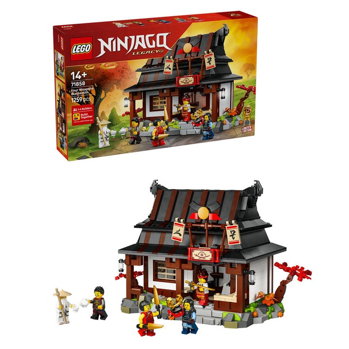 LEGO® Ninjago, Four Weapons Blacksmith 71858, 1259 части