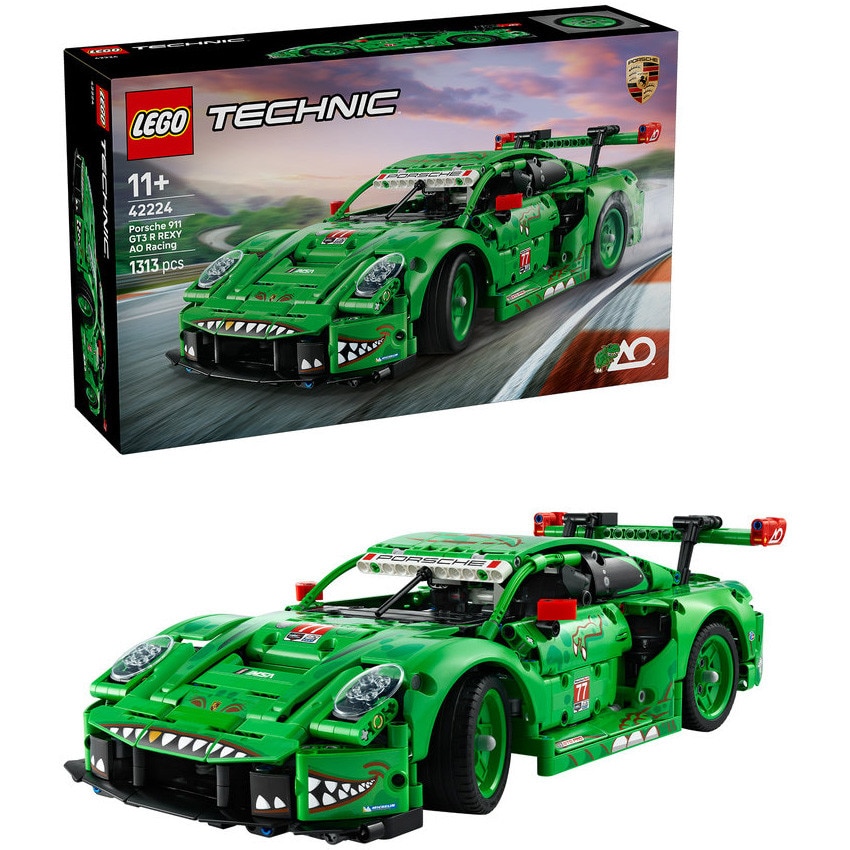 LEGO® Technic - Masina Porsche 911 GT3 R REXY AO Racing 42224, 1313 piese