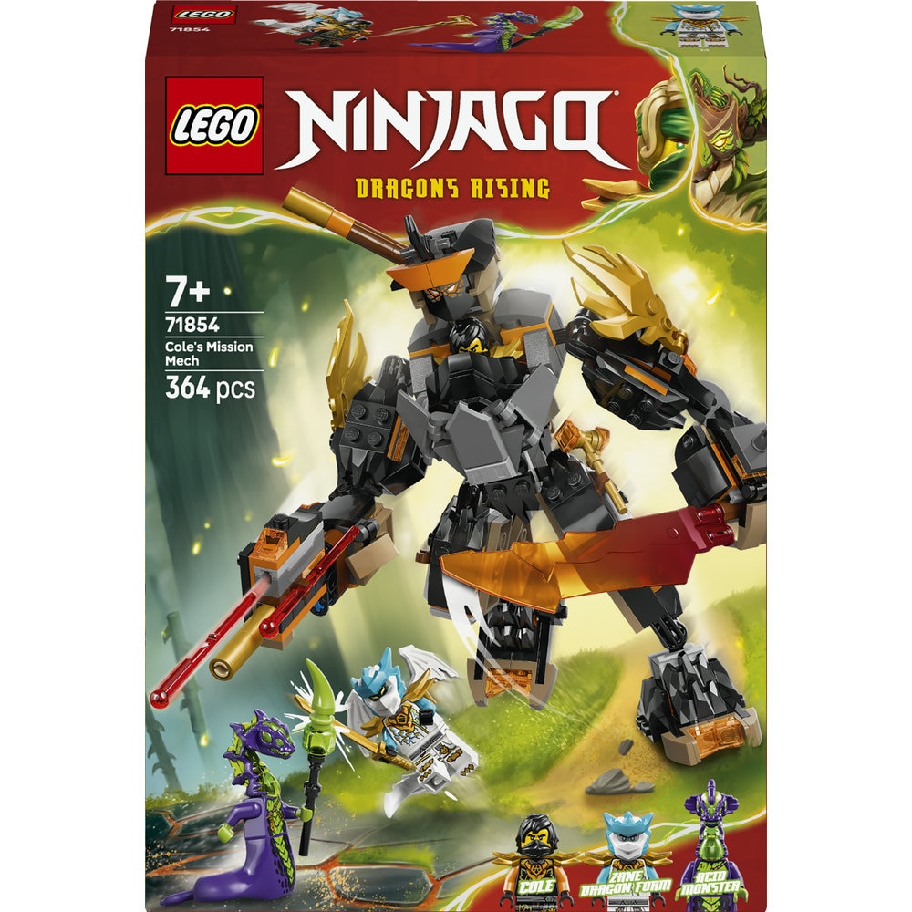 LEGO® Ninjago - Robotul de misiune al lui Cole si dragonul Zane