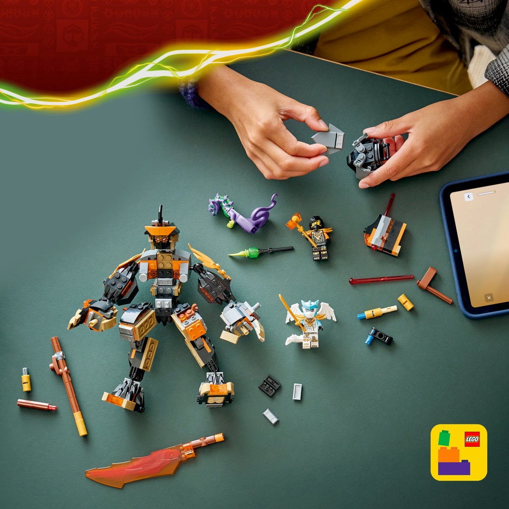 LEGO® Ninjago - Robotul de misiune al lui Cole si dragonul Zane