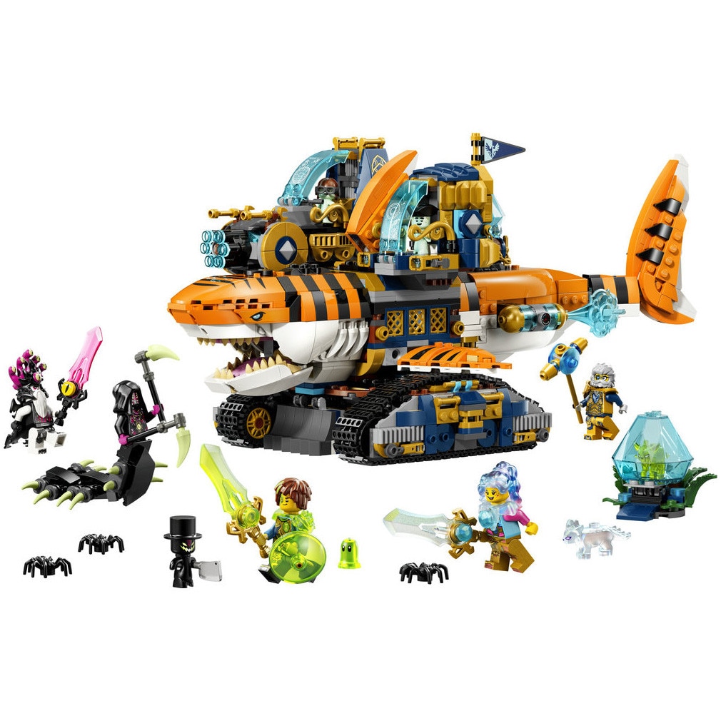 LEGO® DREAMZzz - Tancul tigru-rechin 71515, 1548 piese - eMAG.ro
