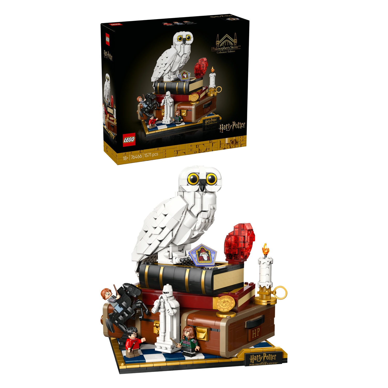 LEGO® Harry Potter TM - Piatra filosofala – Editie de colectie 76466, 1571 piese