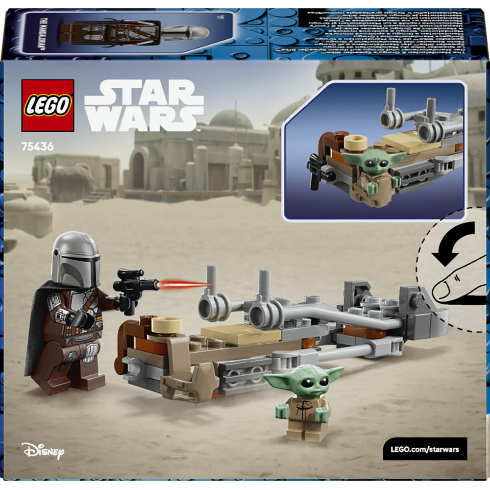 Set de constructie LEGO® Star Wars™ Motocicleta rapida a lui