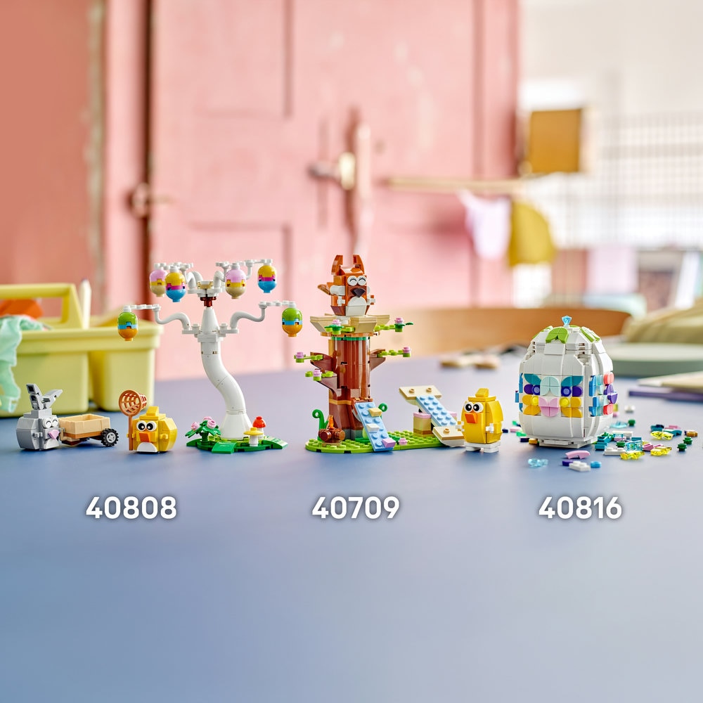 LEGO® Iconic - Iepuras si vanatoare de oua de Paste 40808, 140