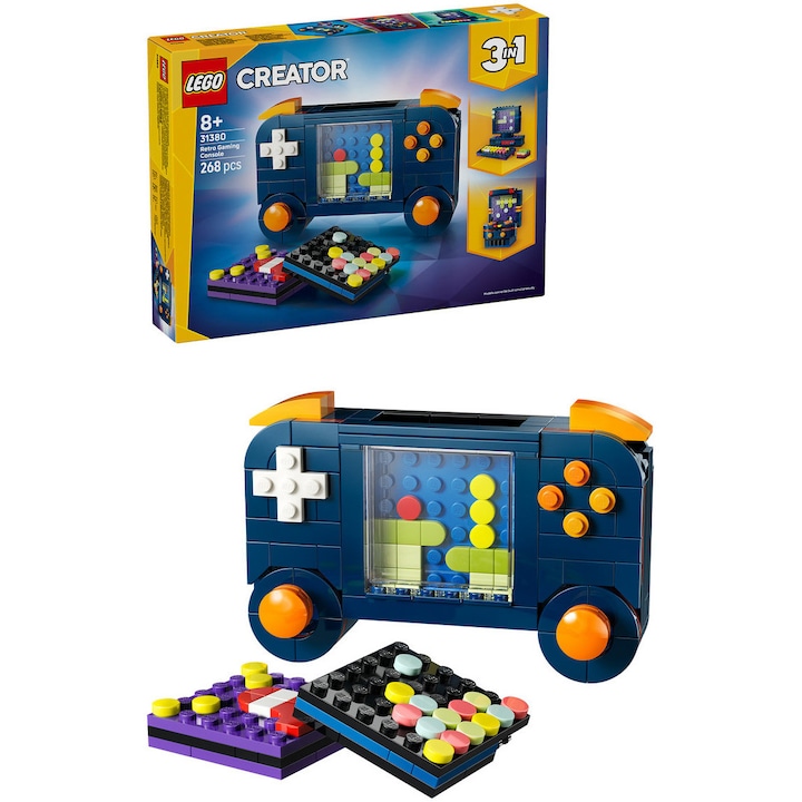 LEGO® Creator - Consola de jocuri video retro 31380, 268 piese