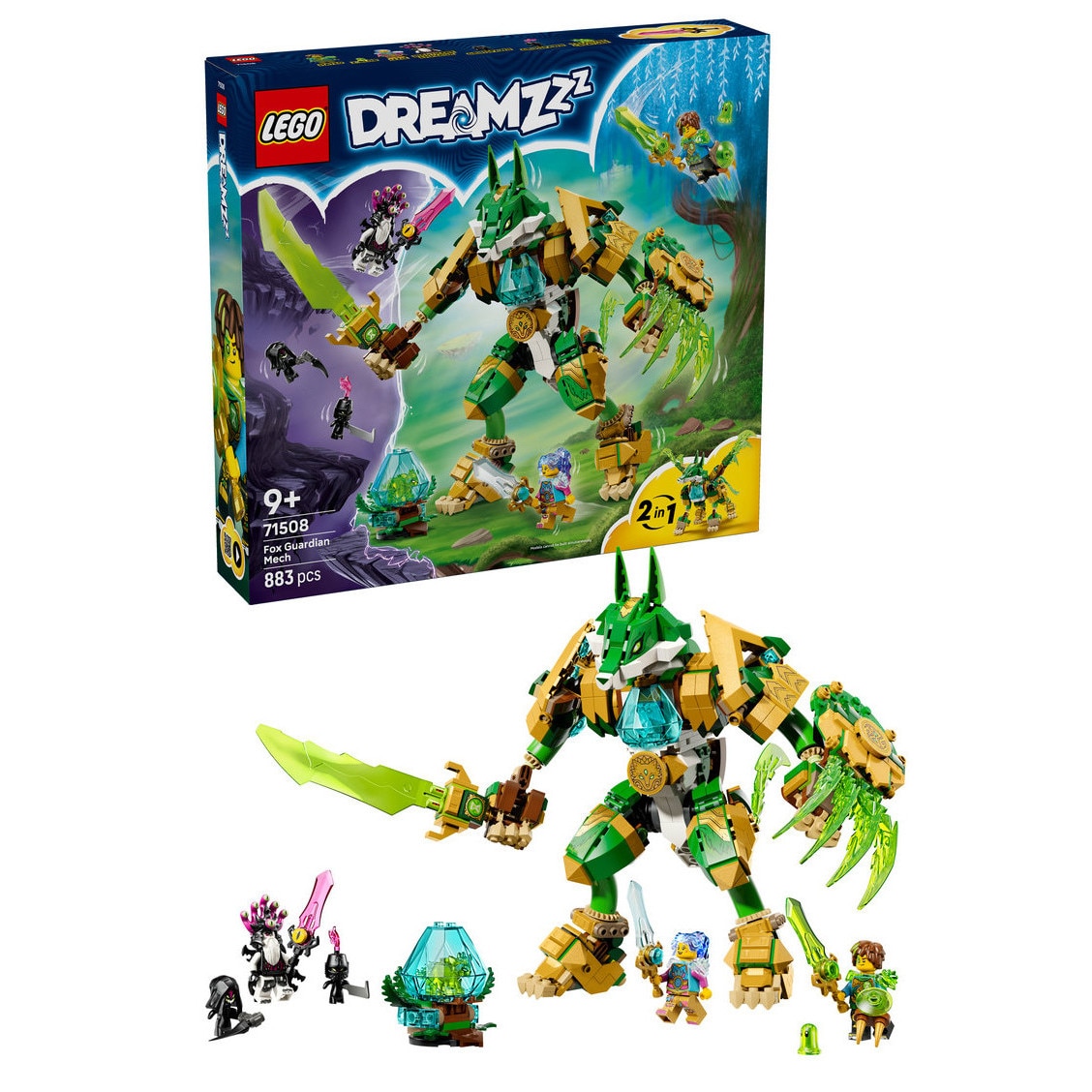 LEGO® DREAMZzz - Robotul gardian vulpe 71508, 883 piese