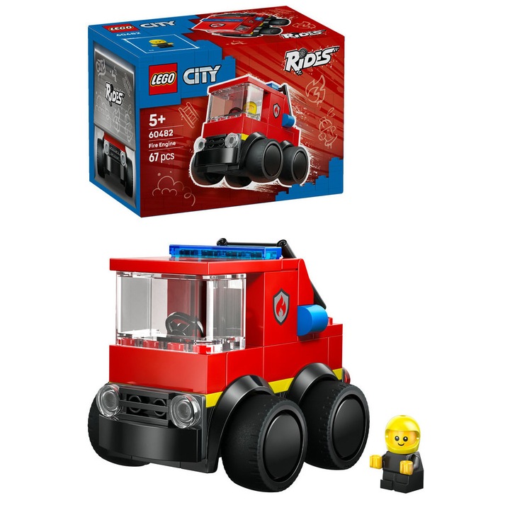 LEGO® City, Превозни средства, Пожарна кола 60482, 67 части