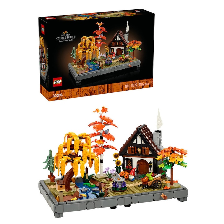 LEGO® Icons - Gradina de cabana toamna 11372, 1102 piese