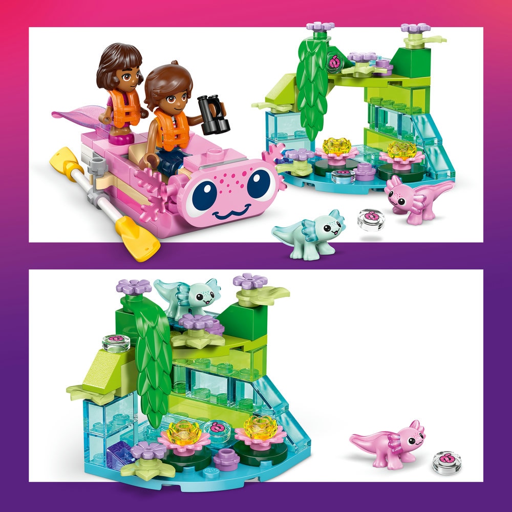 LEGO® Friends - Barca-axolotl pentru aventuri 42681, 95 piese