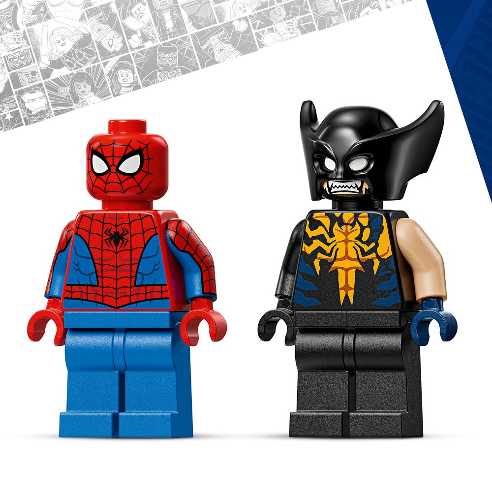 LEGO® Marvel - Omul Paianjen in masina vs Wolverine venomizat