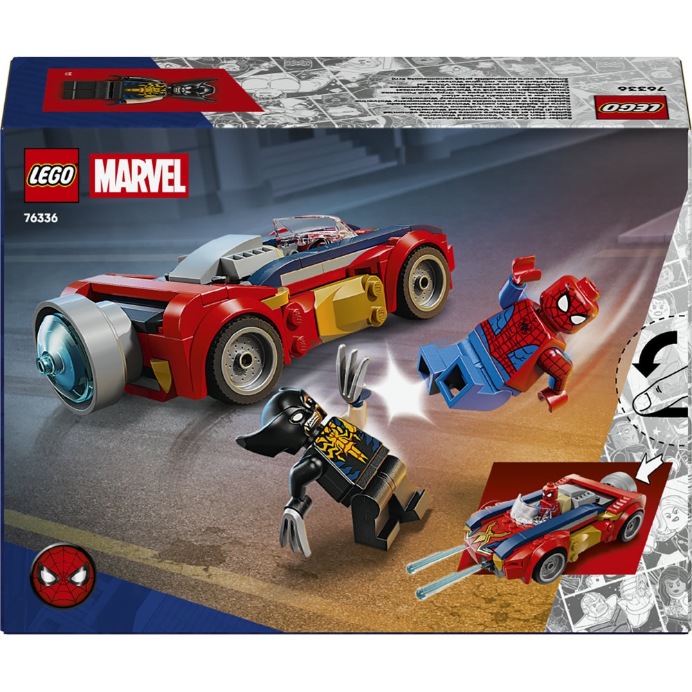 LEGO® Marvel - Omul Paianjen in masina vs Wolverine venomizat