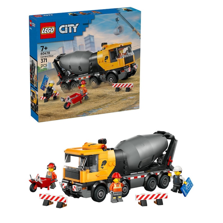 LEGO® City, Бетоновоз 60478, 371 части