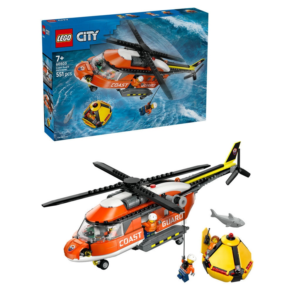LEGO® City - Elicopter al Pazei de Coasta 60503, 551 piese