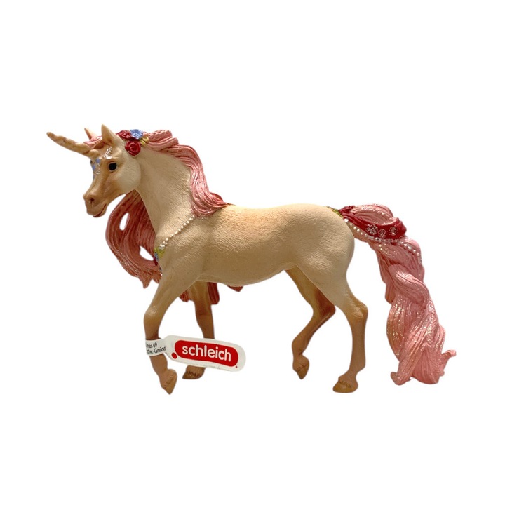 Figurină decorativă Schleich #3469096, Unicorn, Pictată manual, 18 x 15 cm, Roz