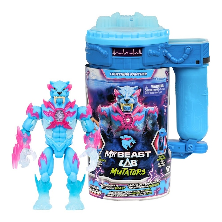 MOOSE TOYS Mutációs Kamra, Villámgyors Párduc, 12x25cm, figura és mutációs folyadék szett