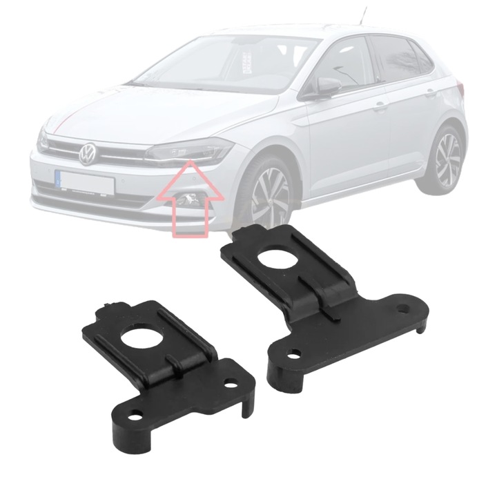 Javítókészlet bal fényszóró rögzítéséhez VW POLO 2017- 2020 2G0998225