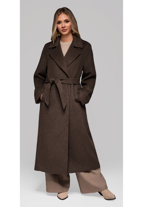 Palton lung elegant LARICA OW-COLC-0106, Maro