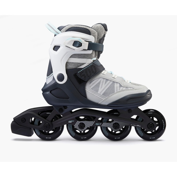 Ролкови кънки Fit500 за възрастни, сиви, размер 39, циментово сиви