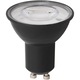 Pachet 10 becuri LED OSRAM GU10, 120 °, 6.9W (50W), 540 lumeni, lumina neutra (4000K), clasa energetica F, Negru