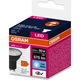Pachet 10 becuri LED OSRAM GU10, 120 °, 6.9W (50W), 540 lumeni, lumina neutra (4000K), clasa energetica F, Negru